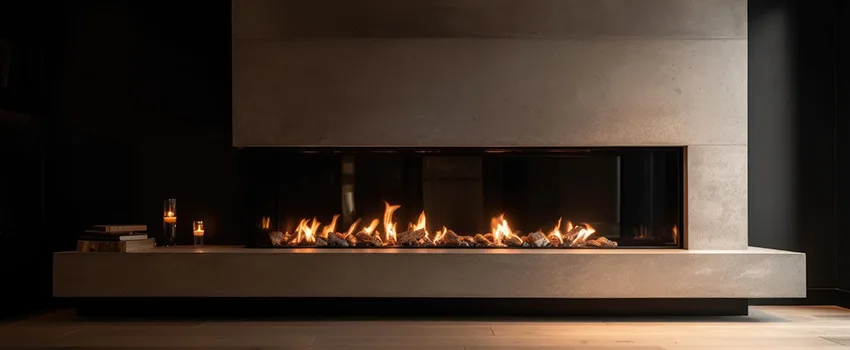 Gas Fireplace Ember Bed Design Services in Needham, Massachusetts