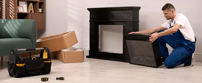 Old Rusted Metal Fireplace Repair And Replacement in Needham, MA